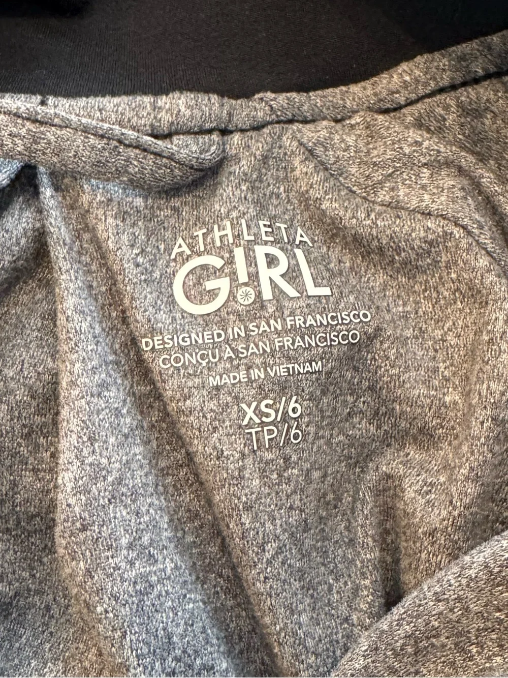 Athleta Girl Black Cropped Jacket Girls XS 6